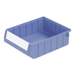 Bito Regalkasten RK Set RK3209, 300 x 234 x 90 mm, taubenblau, inklusive Etikett