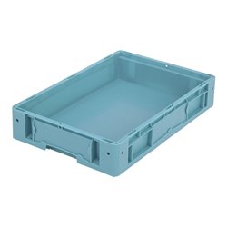 Bito Kleinladungsträger KLT mit Doppelboden / KLT 64120D L600xB400xH120 mm, türkis