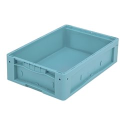 Bito Kleinladungsträger KLT mit Doppelboden / KLT 64170D L600xB400xH170 mm, türkis