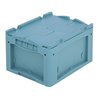 Bito Kleinladungsträger KLTD mit Deckel / KLTD43220D L400xB300xH220 mm, türkis