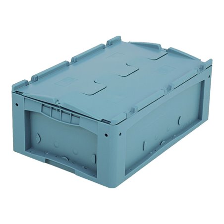 Bito Kleinladungsträger KLTD mit Deckel / KLTD64220D L600xB400xH220 mm, türkis