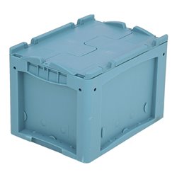 Bito Kleinladungsträger KLTD mit Deckel / KLTD43270D L400xB300xH270 mm, türkis