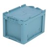 Bito Kleinladungsträger KLTD mit Deckel / KLTD43270D L400xB300xH270 mm, türkis
