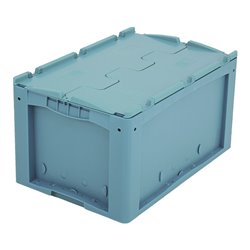 Bito Kleinladungsträger KLTD mit Deckel / KLTD64320D L600xB400xH320 mm, türkis