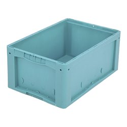 Bito Kleinladungsträger KLT / KLT 64270R L600xB400xH270 mm, türkis Rippenboden