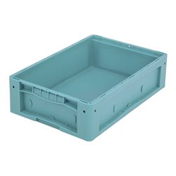 Bito Kleinladungsträger KLT / KLT 64170R L600xB400xH170 mm, türkis Rippenboden