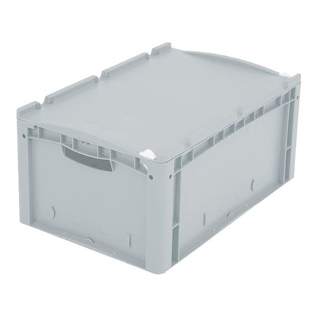 Bito Eurostapelbehälter XL Set / XL 64271ASDV Auflagedeckel mit Verschluss L600xB400H288 mm, grau