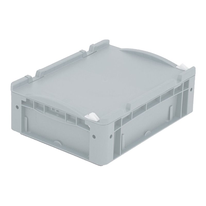Bito Eurostapelbehälter XL Set / XL 43121ASDV Auflagedeckel mit Verschluss L400xB300H138 mm, grau