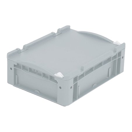 Bito Eurostapelbehälter XL Set / XL 43121ASDV Auflagedeckel mit Verschluss L400xB300H138 mm, grau