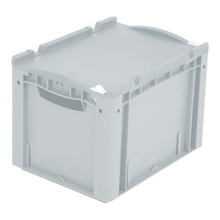 Bito Eurostapelbehälter XL Set / XL 43271ASDV Auflagedeckel mit Verschluss L400xB300H288 mm, grau