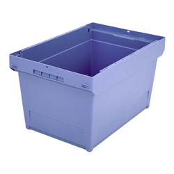 Bito Mehrwegbehälter mit Doppelboden / MB 64321D L600xB400xH323 mm, taubenblau