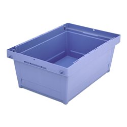 Bito Mehrwegbehälter mit Doppelboden / MB 64221D L600xB400xH223 mm, taubenblau