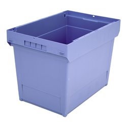 Bito Mehrwegbehälter mit Doppelboden / MB 64421D L600xB400xH423 mm, taubenblau