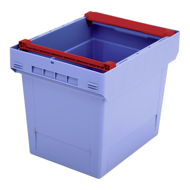 Bito Mehrwegbehälter mit Deckel/Bügel/Kufe / MBB43321 L400xB300xH323 mm, taubenblau