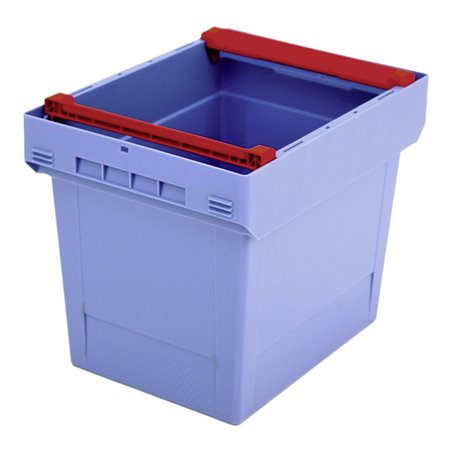 Bito Mehrwegbehälter mit Deckel/Bügel/Kufe / MBB43321 L400xB300xH323 mm, taubenblau