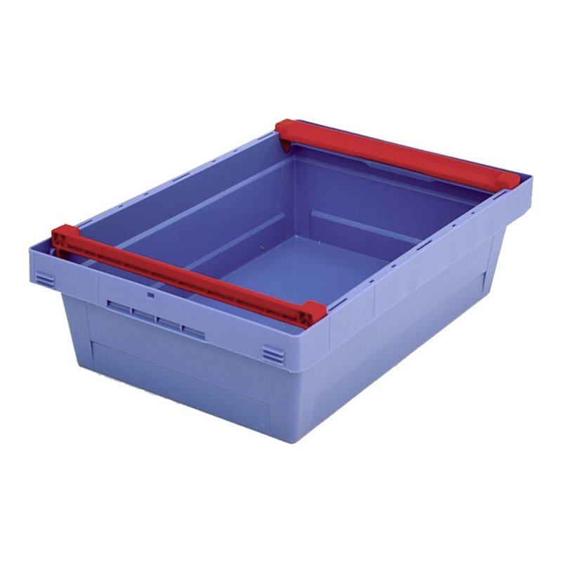 Bito Mehrwegbehälter mit Deckel/Bügel/Kufe / MBB64171 L600xB400xH173 mm, taubenblau