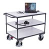 VARIOfit Schwerer ESD Tischwagen mit 3 Ladeflächen 1.000 x 600 mm