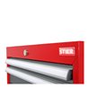 STIER Schubladenschrank mit 5 Schubladen BxTxH 900x575x620 mm rot/anthrazitgrau