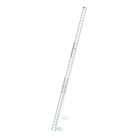MUNK Aluminium-Seilzugleiter 3-teilig 3 x 18 Sprossen