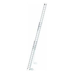 MUNK Aluminium-Seilzugleiter 3-teilig 3 x 14 Sprossen