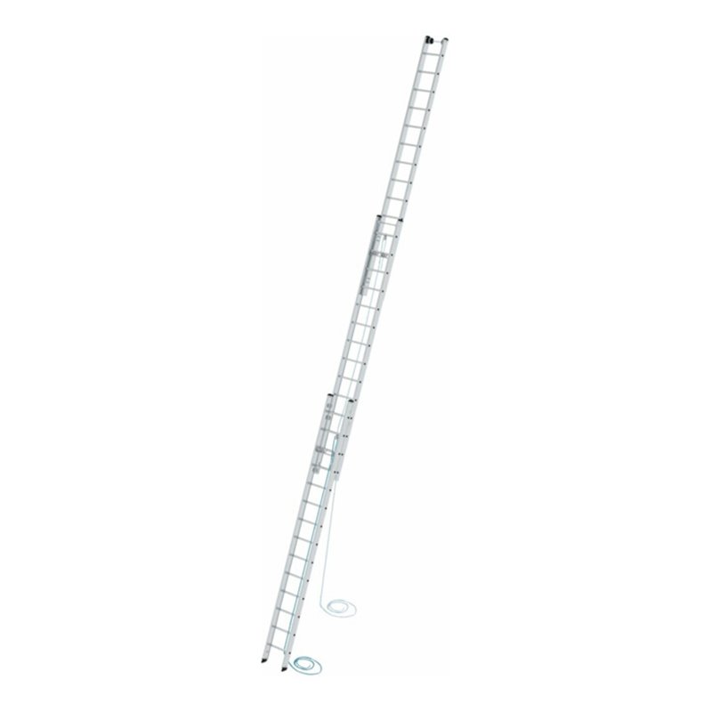 MUNK Aluminium-Seilzugleiter 3-teilig 3 x 14 Sprossen