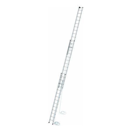 MUNK Aluminium-Seilzugleiter 3-teilig 3 x 14 Sprossen