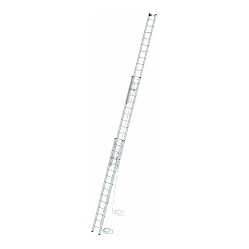 MUNK Aluminium-Seilzugleiter 3-teilig 3 x 16 Sprossen