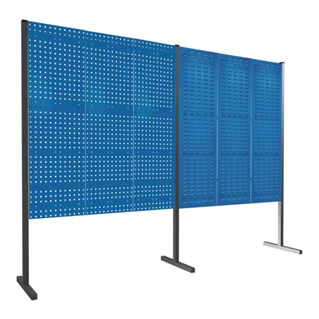 Kappes Trennwand RasterPlan Doppelfeld 180° H1500 mm RAL 5010 Ausstattung 1 LP/SP