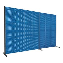 Kappes Trennwand RasterPlan Doppelfeld 180° H2000 mm RAL 5010 Ausstattung 2 LP/SP