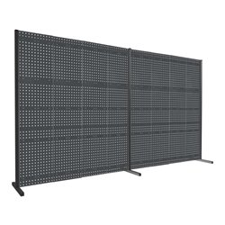 Kappes Trennwand RasterPlan Doppelfeld 180° H2000 mm RAL 7016 Ausstattung 3 LP