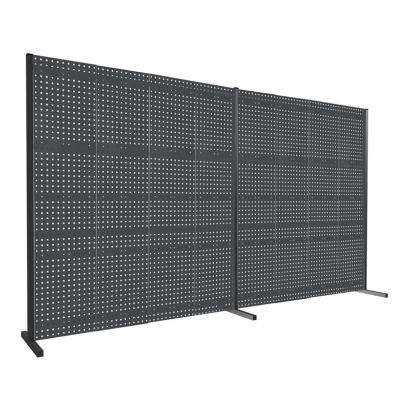 Kappes Trennwand RasterPlan Doppelfeld 180° H2000 mm RAL 7016 Ausstattung 3 LP