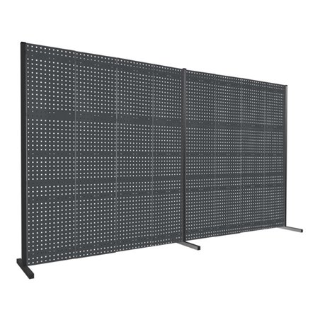 Kappes Trennwand RasterPlan Doppelfeld 180° H2000 mm RAL 7016 Ausstattung 3 LP