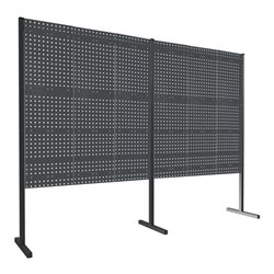 Kappes Trennwand RasterPlan Doppelfeld 180° H1500 mm RAL 7016 Ausstattung 1 LP