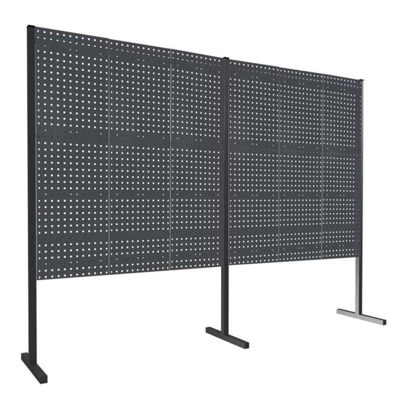 Kappes Trennwand RasterPlan Doppelfeld 180° H1500 mm RAL 7016 Ausstattung 1 LP