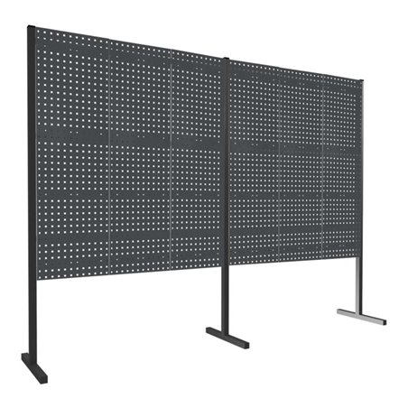 Kappes Trennwand RasterPlan Doppelfeld 180° H1500 mm RAL 7016 Ausstattung 1 LP