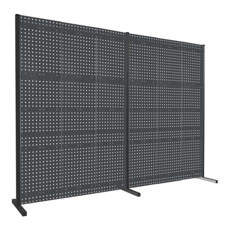 Kappes Trennwand RasterPlan Doppelfeld 180° H2000 mm RAL 7016 Ausstattung 1 LP