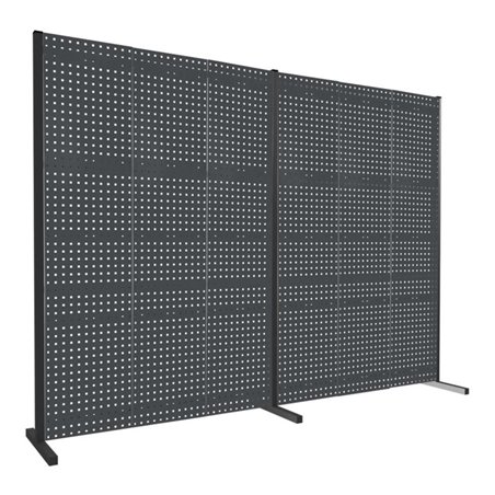 Kappes Trennwand RasterPlan Doppelfeld 180° H2000 mm RAL 7016 Ausstattung 1 LP