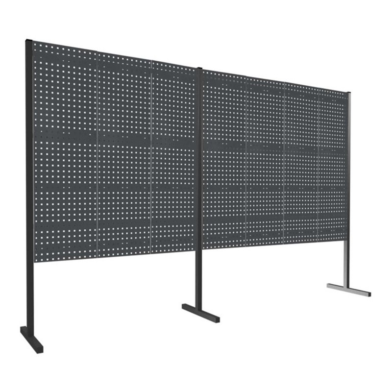 Kappes Trennwand RasterPlan Doppelfeld 180° H1500 mm RAL 7016 Ausstattung 2 LP