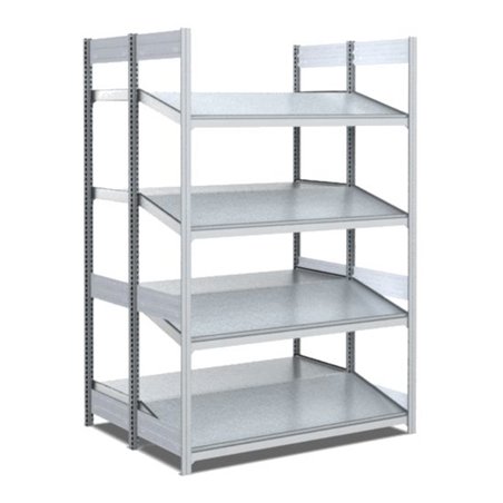 Bito Bereitstellregal gerade/schräg L1058xH2000xT1050 mm, Grundfeld verzinkt