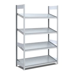 Bito Bereitstellregal schräg L1058xH2000xT524 mm, Grundfeld verzinkt