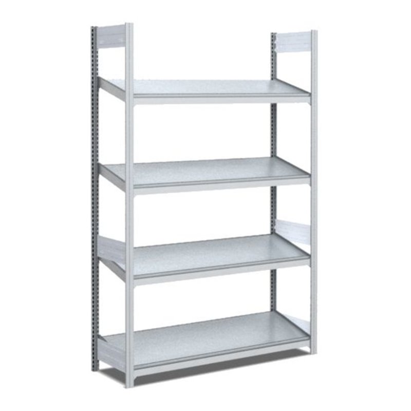 Bito Bereitstellregal schräg L1058xH2000xT424 mm, Grundfeld verzinkt