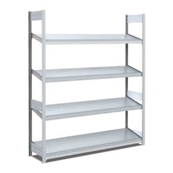 Bito Bereitstellregal schräg L1358xH2000xT424 mm, Grundfeld verzinkt