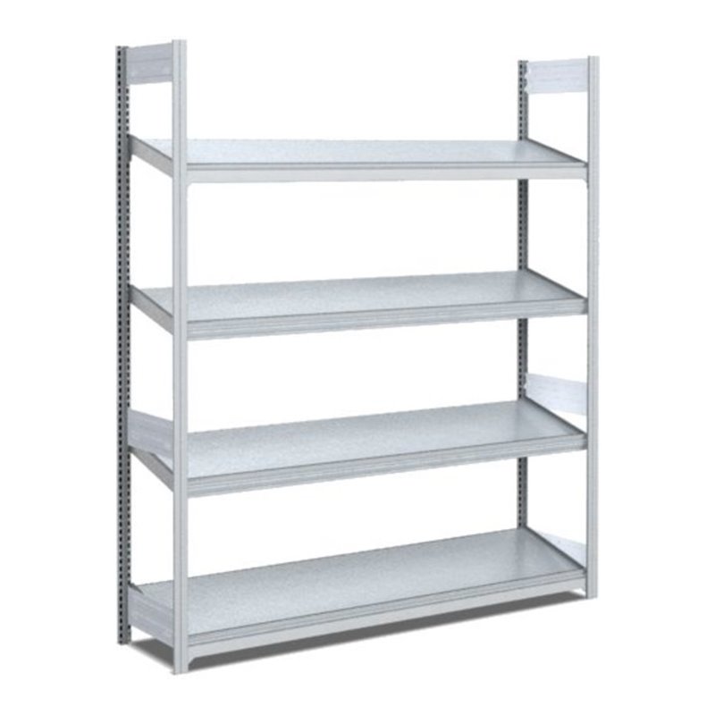 Bito Bereitstellregal schräg L1358xH2000xT424 mm, Grundfeld verzinkt