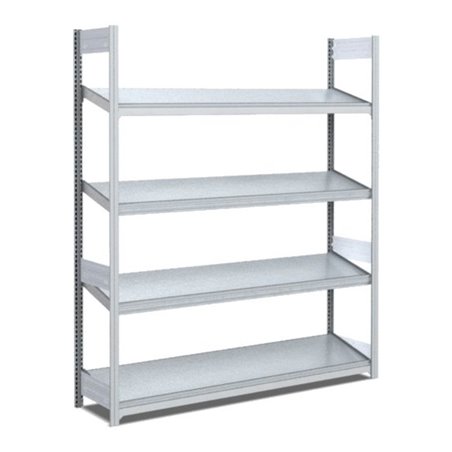 Bito Bereitstellregal schräg L1358xH2000xT424 mm, Grundfeld verzinkt