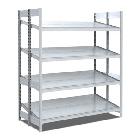 Bito Bereitstellregal schräg/schräg L1358xH2000xT850 mm, Grundfeld verzinkt