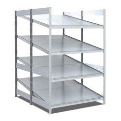 Bito Bereitstellregal schräg/schräg L1058xH2000xT1650 mm, Grundfeld verzinkt