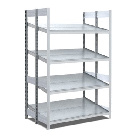 Bito Bereitstellregal schräg/schräg L1058xH2000xT850 mm, Grundfeld verzinkt