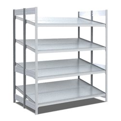 Bito Bereitstellregal schräg/schräg L1358xH2000xT1050 mm, Grundfeld verzinkt