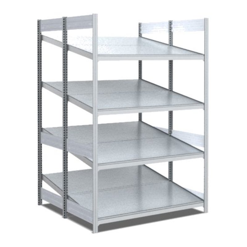 Bito Bereitstellregal schräg/schräg L1058xH2000xT1250 mm, Grundfeld verzinkt