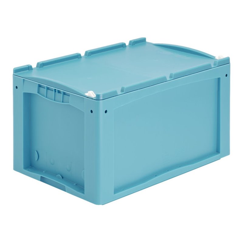 Bito Kleinladungsträger KLTD mit Deckel / KLT 64320ASDV L600xB400xH320 mm, türkis